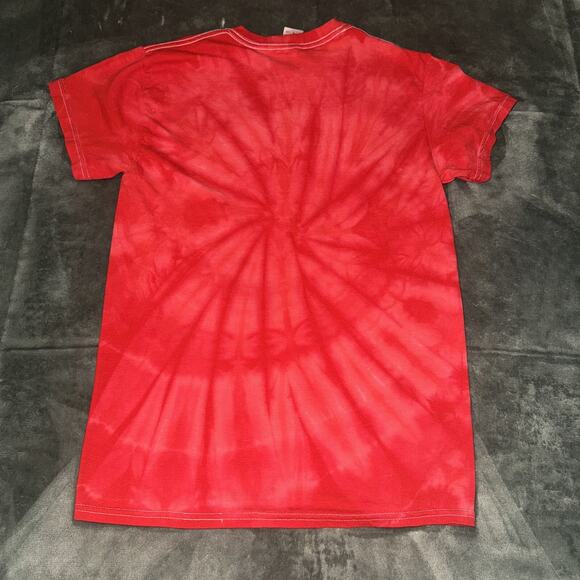 Colortone Dr. Pepper Logo T-Shirt Men Small Red Tie Dye Short Sleeve Graphic - Picture 2 of 7